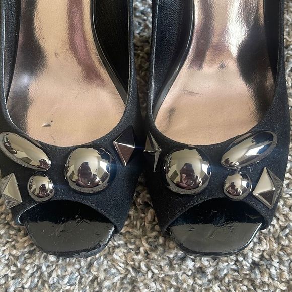 Ann Taylor Size 9 Open Toe Heels. Light scratches at front but wont be able to n - Picture 2 of 10